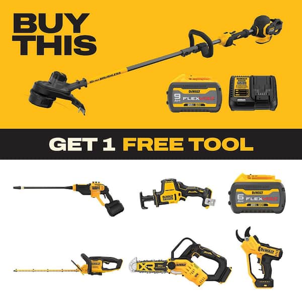 FLEXVOLT 60V MAX 15 in. Brushless Cordless Battery Powered String Trimmer Kit with (1) FLEXVOLT 3 Ah Battery and Charger