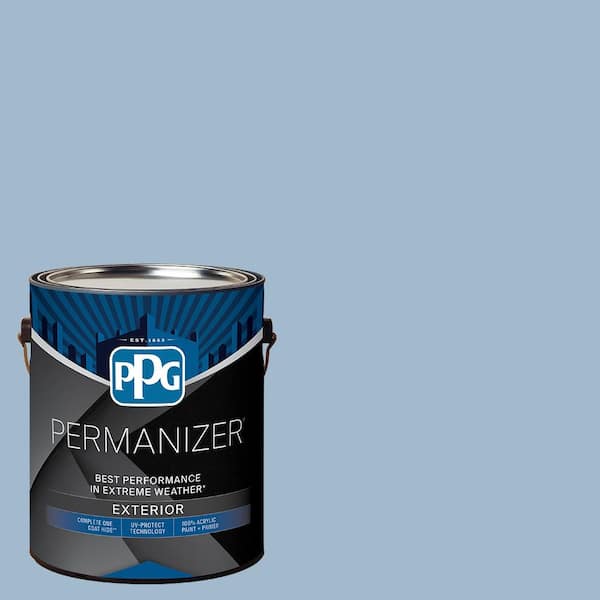 1 gal. PPG1156-3 Always Blue Satin Exterior Paint