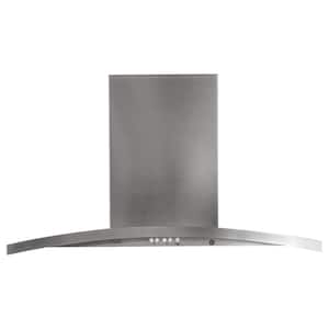 Profile 36 in. 420 CFM Ducted Wall Mount Range Hood with Light in Stainless Steel