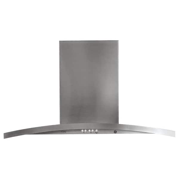 GE Profile 36 in. 420 CFM Ducted Wall Mount Range Hood with Light in Stainless Steel