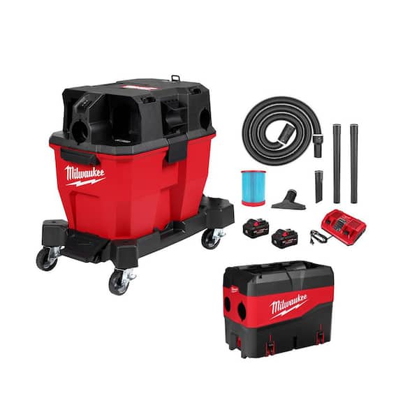 M18 FUEL 9 Gal. Cordless DUAL-BATTERY Wet/Dry Shop Vacuum Kit with PACKOUT Compact Debri/Dust Separator
