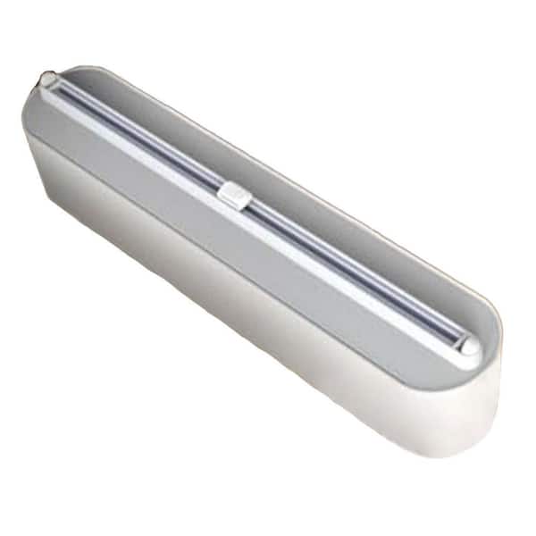 N/A Magnetic Refillable Plastic Wrap Dispenser with Cutter 12-Food Plastic Wrap Roll 2024 Reusable Cling Film Dispenser