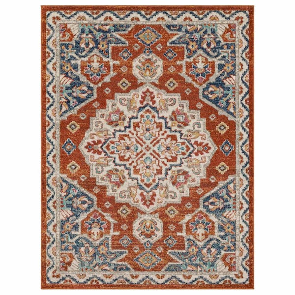 Laughton Red 6 ft. x 9 ft. Area Rug
