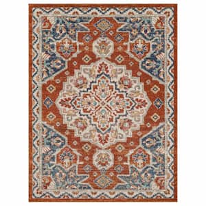Laughton Red 7 ft. 10 in. x 10 ft. Area Rug
