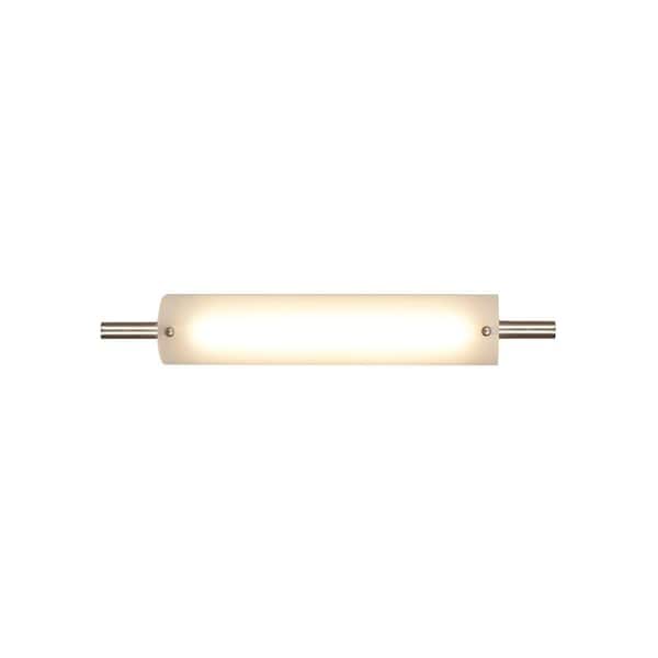 Access Lighting Vail 1 Light Brushed Steel LED Vanity Light with Opal Glass Shade