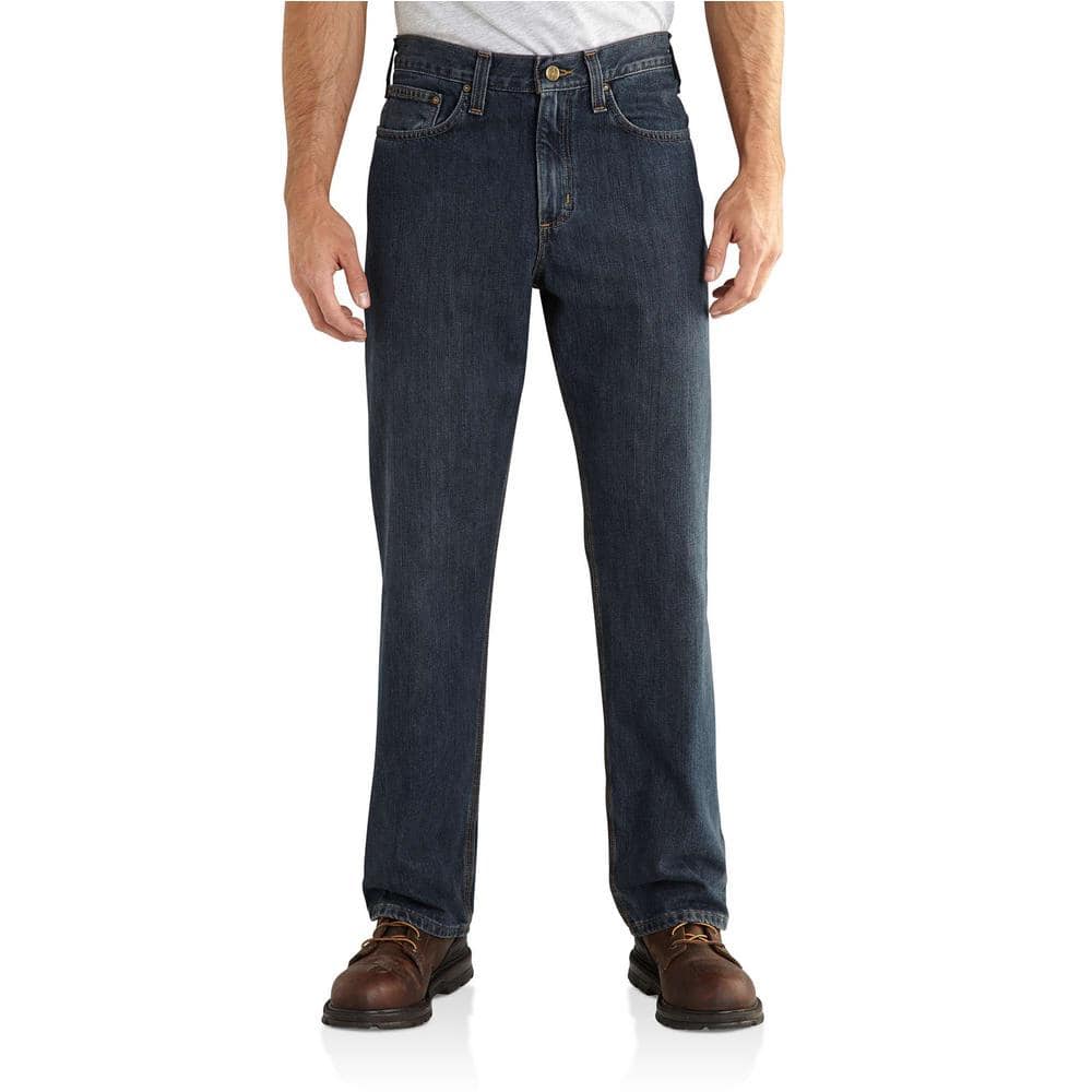 Carhartt Men's 52 in. x 30 in. Bed Rock Cotton/Polyester Relaxed Fit ...