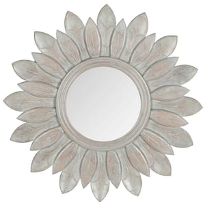 Sun King 30 in. H x 30 in. W Round Framed Mirror