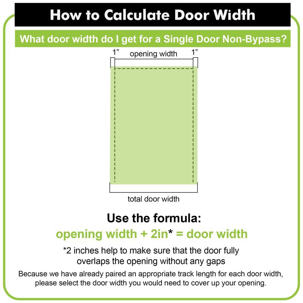 Natural Pine Wood 20" x 80" Sliding Barn Door