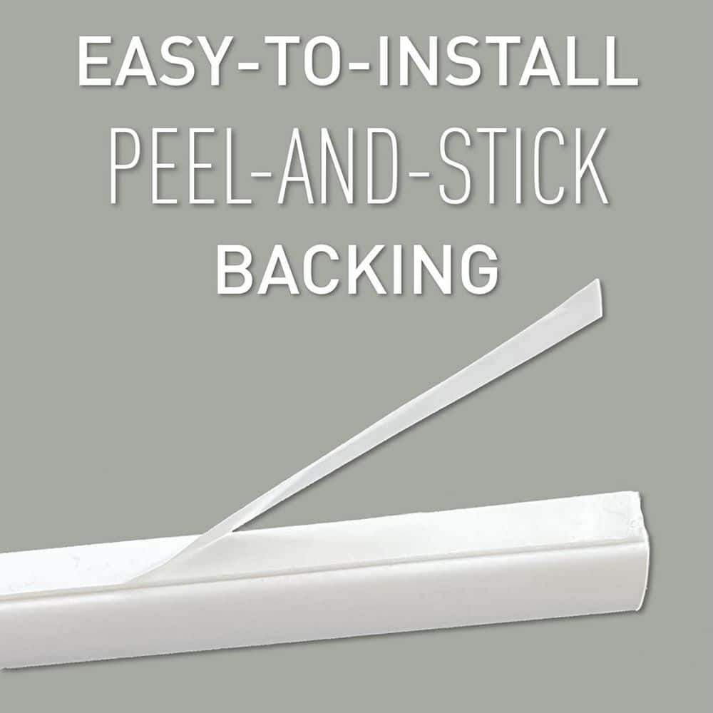 White 5-Foot Plastic Cord Hider Channel