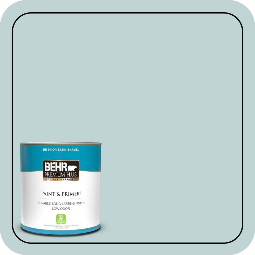 1 qt. #500E-3 Rain Washed Satin Enamel Low Odor Interior Paint & Primer price history on PriceWatchPro