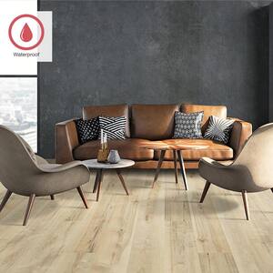 Outlast+ Buff Weathered Maple 12 mm T x 7.4 in. W Waterproof Laminate Wood Flooring (19.63 sq. ft./Case)