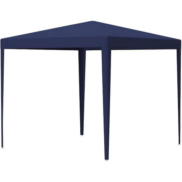 10 ft. x 10 ft. Blue Heavy Duty Party Tent with 4 Removable Walls-Waterproof, UV-Resistant Outdoor Canopy.