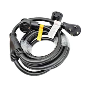 20 ft. 10/4 4-Wire 30 Amp 125-Volt/250-Volt 4-Prong Dryer NEMA 14-30P Plug to (2) 14-30R Receptacle Y Splitter Cord
