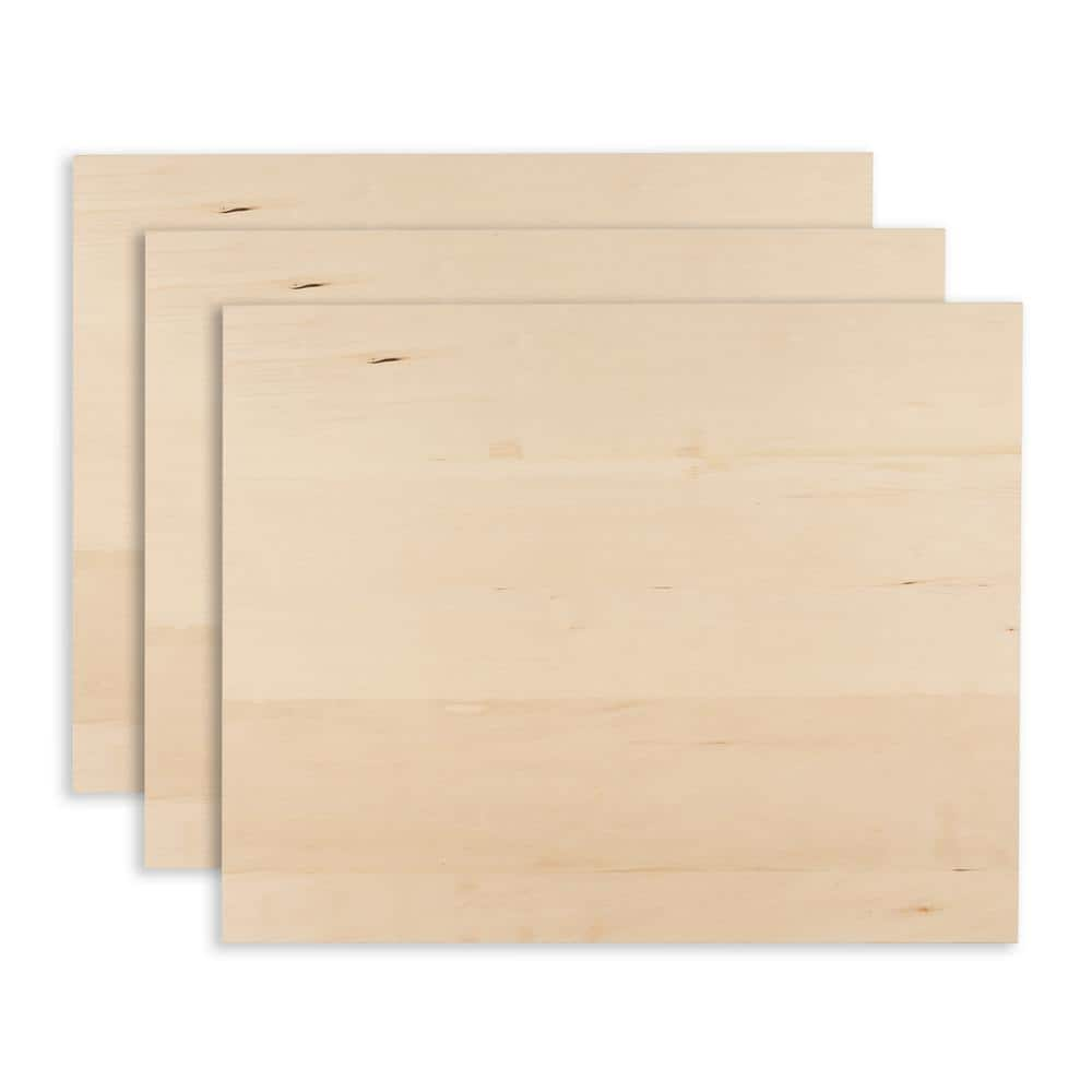 Walnut Hollow 3/4 in. x 16 in. x 20 in. Edge-Glued Basswood Hardwood Boards (3-Pack)