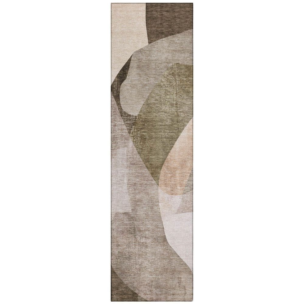 Chantille Machine Washable Indoor/Outdoor Abstract ACN2058 Taupe 2 ft. 3 in. x 7 ft. 6 in. Runner Rug price history on PriceWatchPro