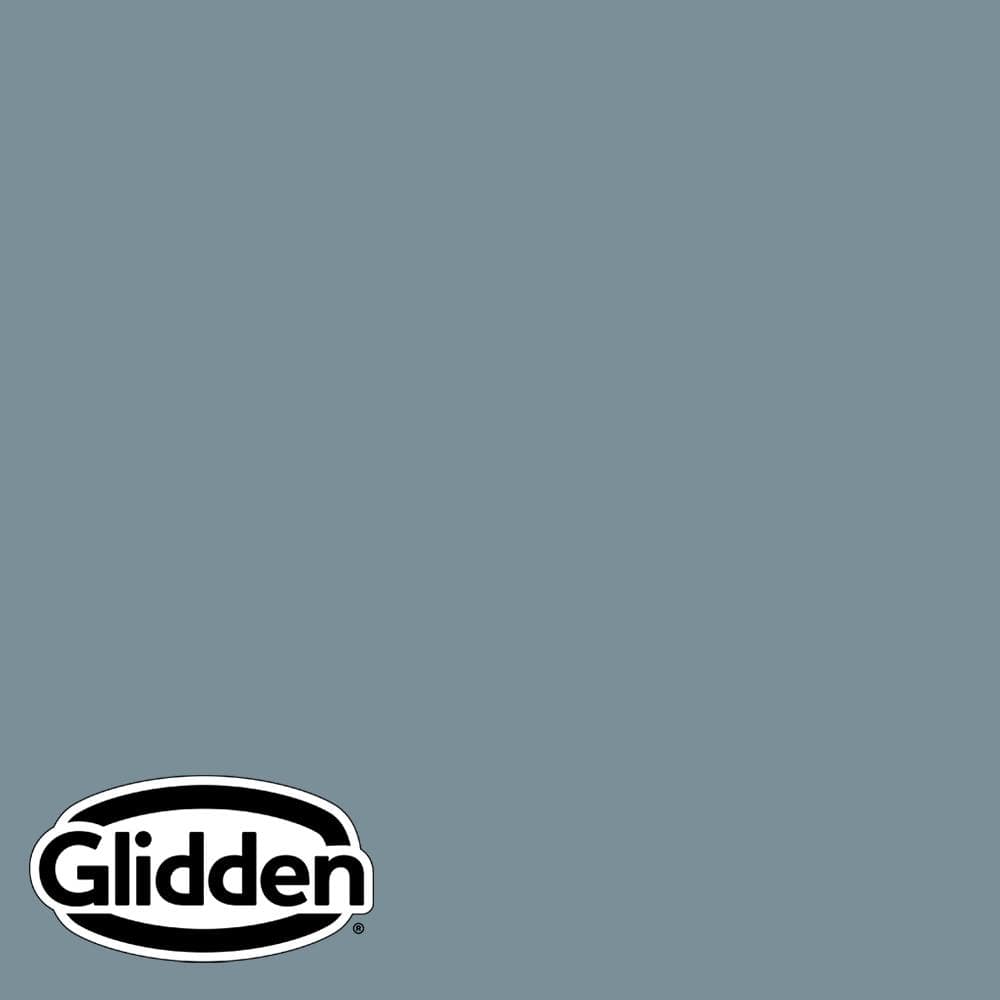 1 qt. PPG1153-5 Chalky Blue Flat Interior Paint with Primer -  Glidden Diamond, PPG1153-5D-04F