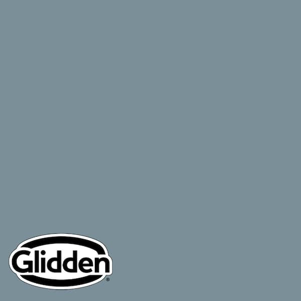 Glidden Diamond 1 qt. PPG1153-5 Chalky Blue Semi-Gloss Interior Paint with Primer