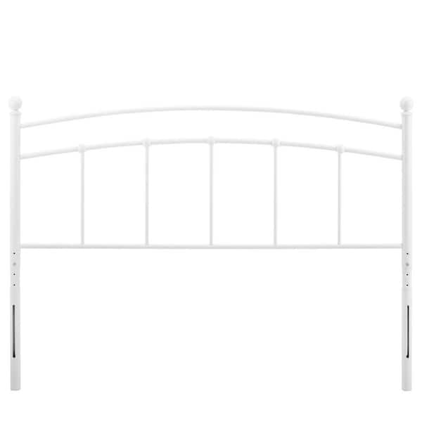 MODWAY Abigail White Twin Metal Headboard