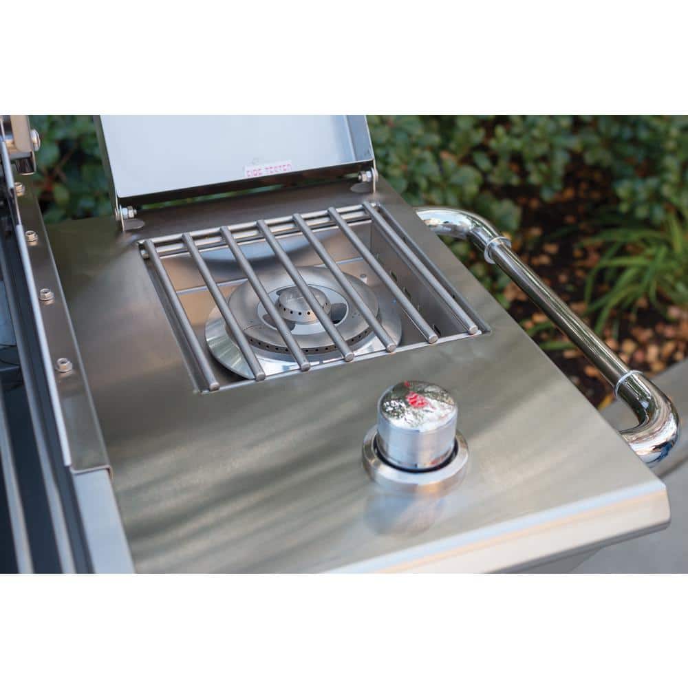 Bull Stainless Steel Side Burner for Freestanding Cart Grills