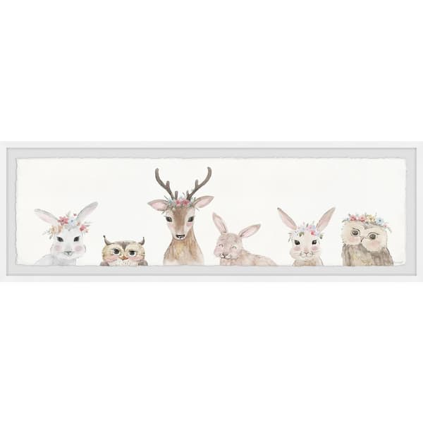 Unbranded "Jungle Babies" by Marmont Hill Framed Animal Art Print 15 in. x 45 in.