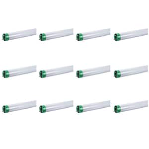 30-Watt 3 ft. Linear T8 Fluorescent Tube Light Bulb Bright White (3000K) (12-Pack)