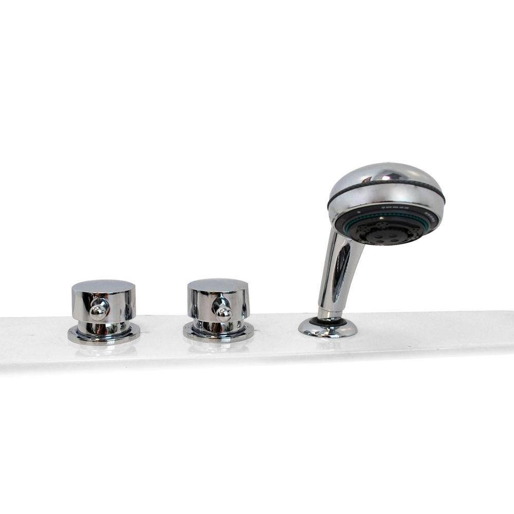 Telluride 47.25'' x 27'' White Acrylic Walk-In Air Bathtub