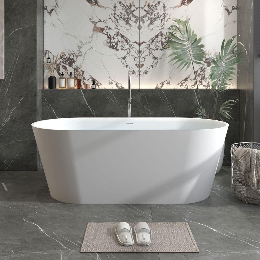 Xspracer Foyil 71 in. x 32 in. Solid Surface Stone Resin