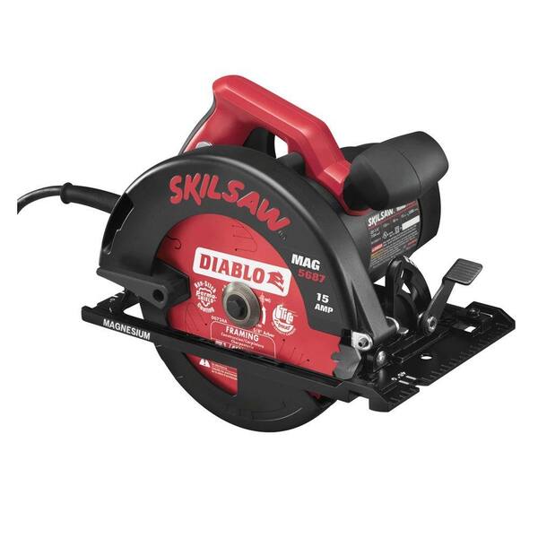 Skil 15 Amp Corded Electric 7-1/4 in. Magnesium Circular Saw with 7-1/4 in. Diablo Blade