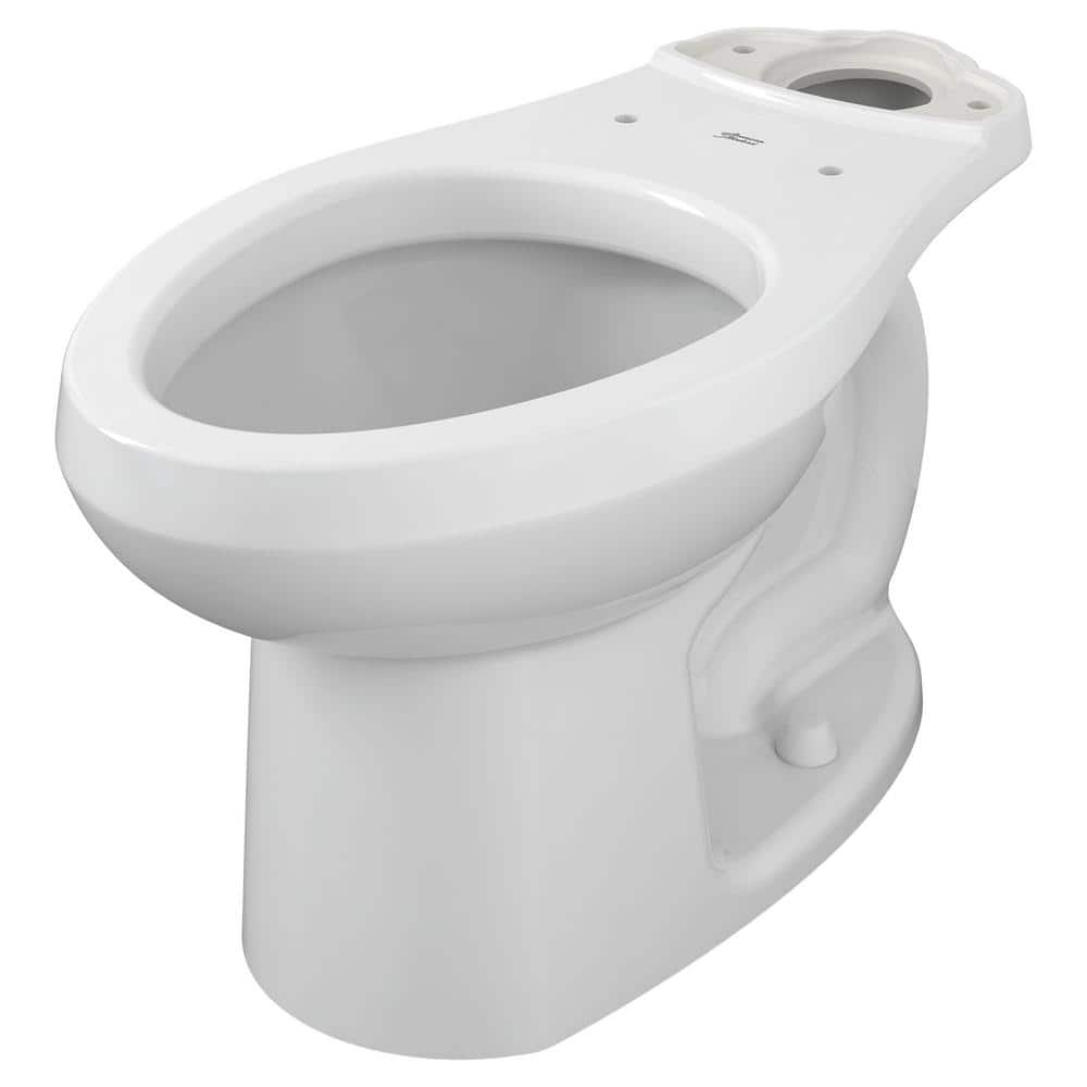 White Vitreous China Elongated Toilet Bowl