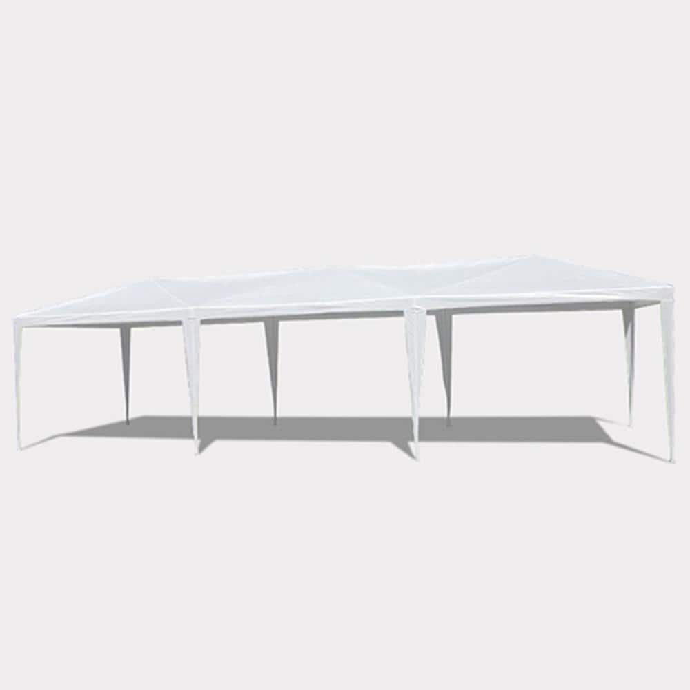 10 ft. W x 30 ft. L White Wedding Party Canopy Tent, Event Tent, Outdoor Ga