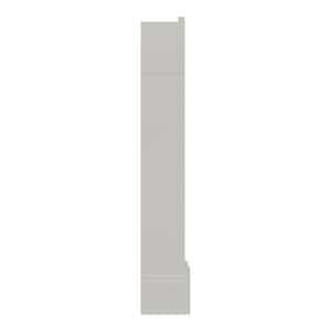 Avondale 5.75 in. W x 5.75 in. D x 34.5 in. H Corner Post End Panel in Dove Gray