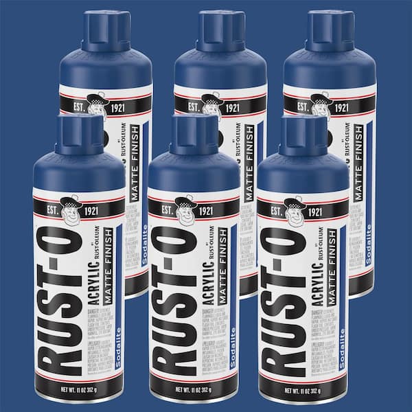 Unbranded 11 oz. Rust-O Matte Sodalite Spray Paint (Case of 6)