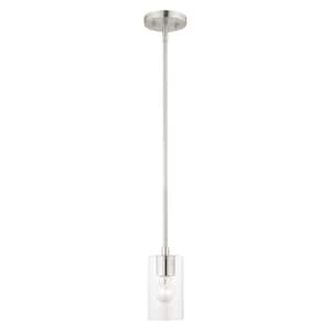 Zurich 1 Light Brushed Nickel Pendant