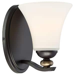 Shadowglen 1 Light Lathan Bronze Bath Light