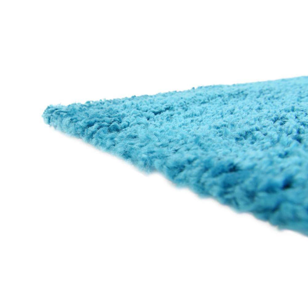 Turquoise Shag Synthetic 5' x 7' Easy Care Area Rug