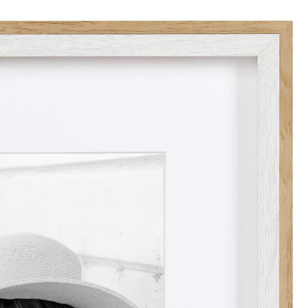 Scandinavian-Inspired Gibson Frame Set, 11" x 14", White and Natural
