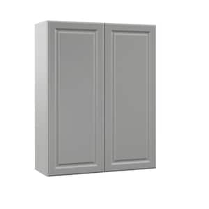 Designer Series Elgin Assembled 33x42x12 in. Wall Kitchen Cabinet in Heron Gray