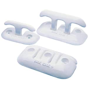 8 in. Flip-Up Dock Cleat, White