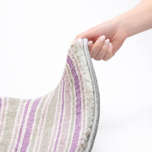 Dream Shag Premium Machine Washable Abstract ADS531 Pearl 10 ft. x 14 ft. Area Rug