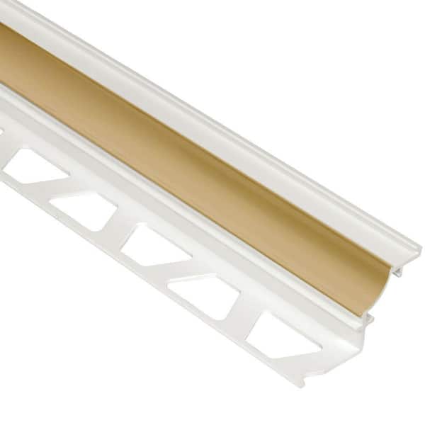 Schluter Dilex-PHK Light Beige 5/16 in. x 8 ft. 2-1/2 in. PVC Cove-Shaped Tile Edging Trim