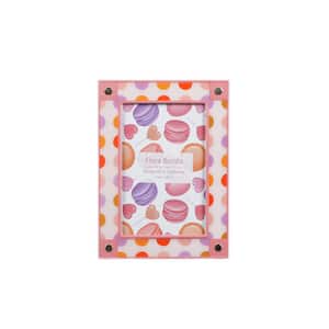 Frame 4 x 6 Pink Alloy Polkadot Picture Frame