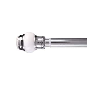 72 in. L Steel Adjustable Tension Shower Rod in Chrome