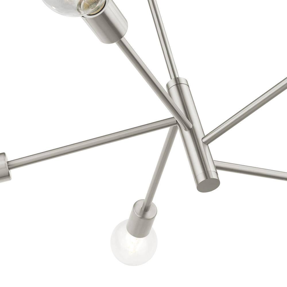 Bannister 5-Light Brushed Nickel Sputnik Chandelier