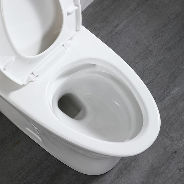JimsMaison One-Piece 1.1/1.6 GPF Dual Flush Elongated Toilet