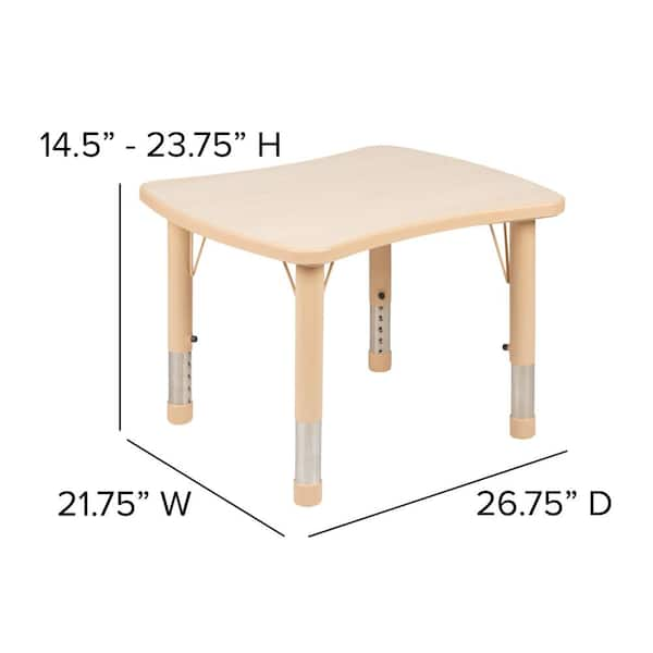 Carnegy Avenue 23.75 in. Natural Kids Table