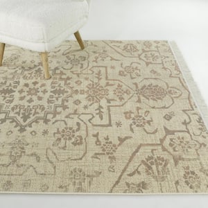 Caldera Cream 8 ft. x 10 ft. Medallion Area Rug