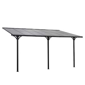 9.8 ft. x 14.3 ft. Outdoor Gazebo/Awning for Patio with Adjustable Posts and Height, UV-Fighting Panels & Aluminum Frame