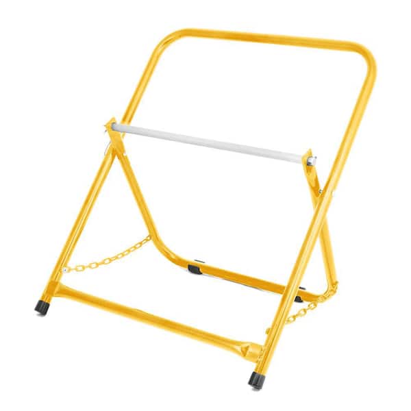 AdirPro Single Axel Foldable Cable Caddy for Spools up to 20 in. Diameter, 100 lbs. Capacity, Yellow