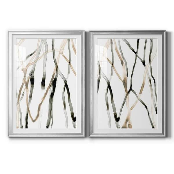 Wexford Home "Runnel XI" by Wexford Homes 2 Pieces Framed Abstract Paper Art Print 26.5 in. x 36.5 in.