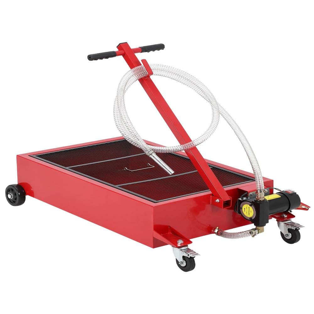 20 Gallon Red Heavy Duty Low Profile Oil Drain Pan Cart with Hose,Folding Handle and 110V Electric Pump price history on PriceWatchPro